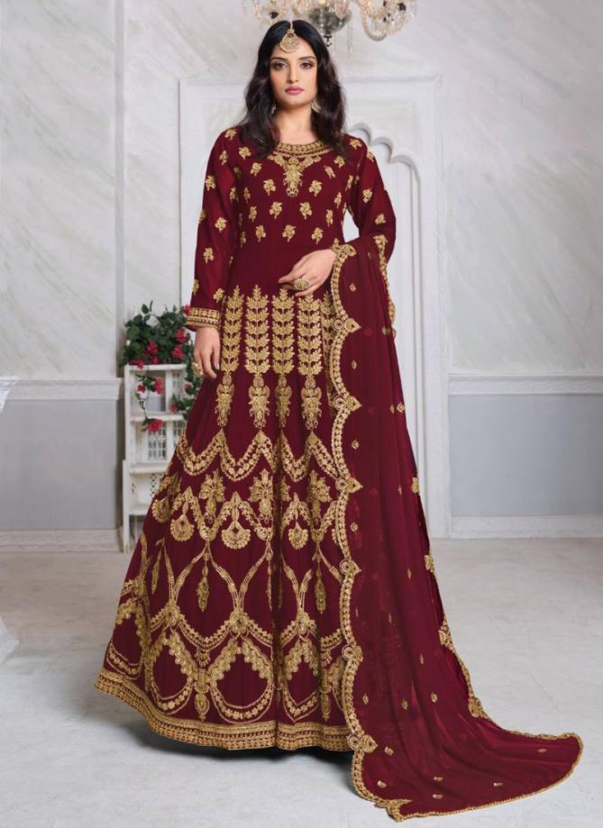 TWISHA AANAYA VOL 122 Latest Fancy Designer Heavy Wedding Wear Faux Georgette Embroidery Work Gown Collection